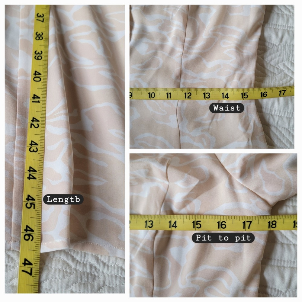 NWT Babaton Aritzia Elin A-line Modest Midi Dress Pink White Button Front Small - Picture 9 of 12